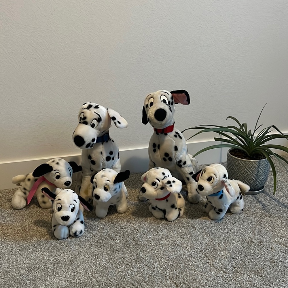101 Dalmatians Walt Disney 1990’s Vintage Stuffed Animals - Plush Toys